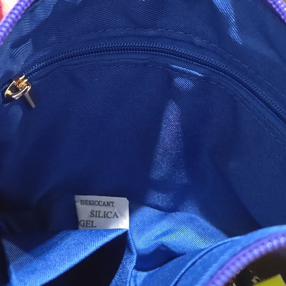 NWT PARDON MY FRO SQUAD BLUE COSMETIC BAG... #7700 - Picture 7 of 8